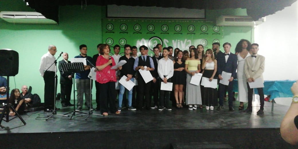 Recibimos un reconocimiento en el acto de graduación de l@s egresad@s de la Escuela de Educación Secundaria Técnica N° 7 de Avellaneda