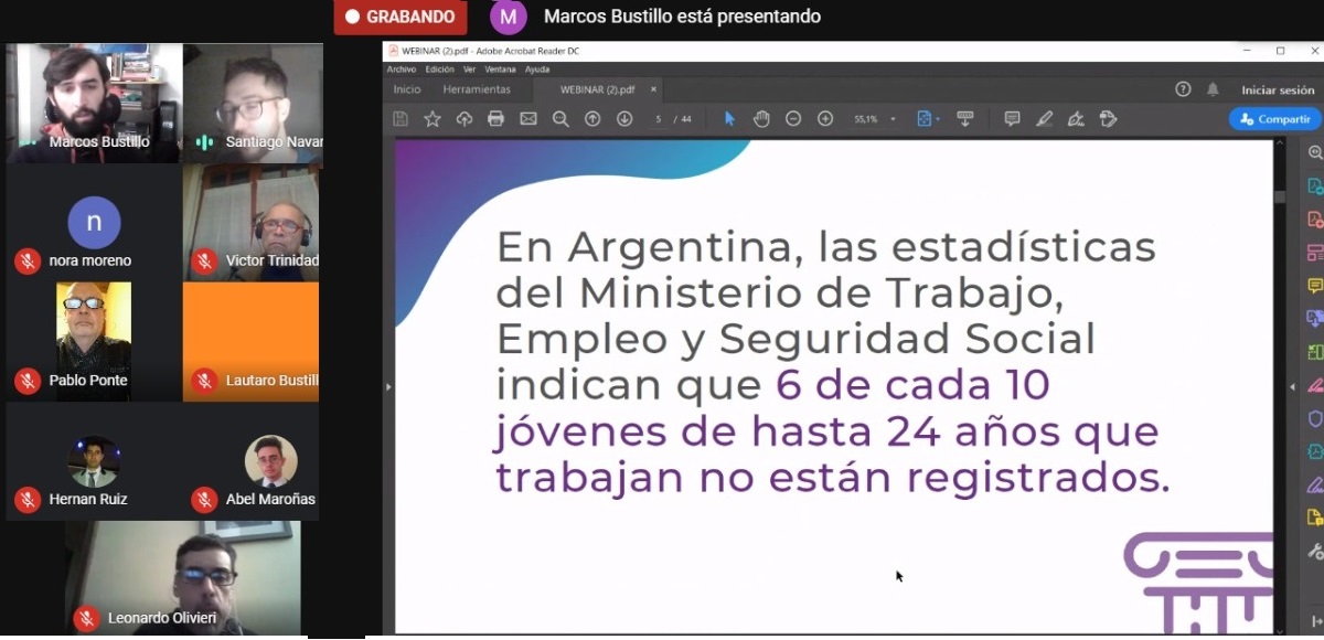 Primer Webinar “Jóvenes y empleo”