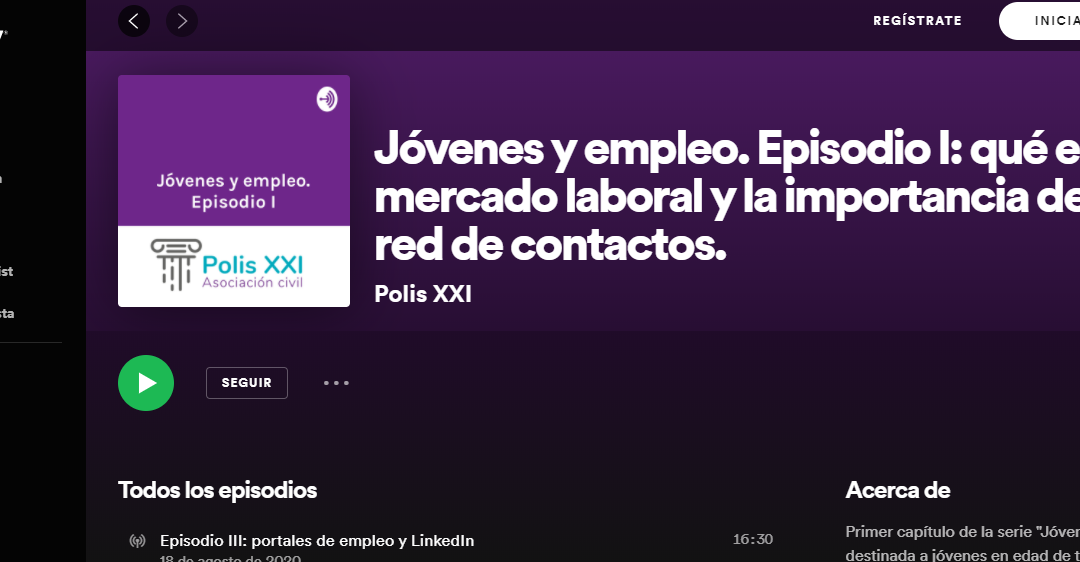 El podcast “Jóvenes y empleo” está en Spotify y otras plataformas