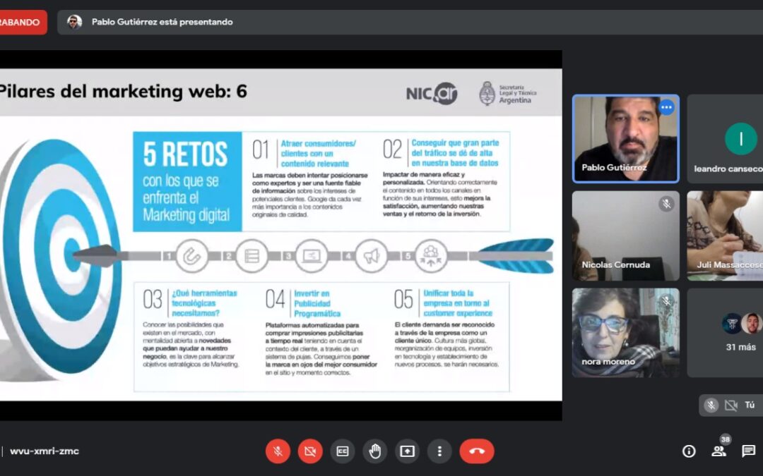 Increíbles webinars de NIC.AR en Jóvenes XXI